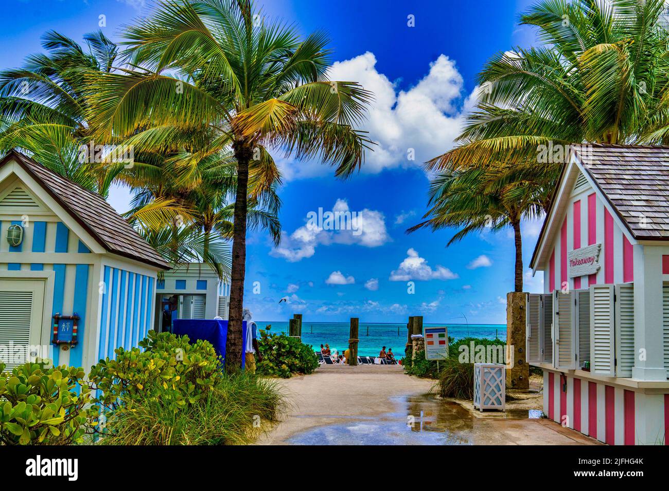 Cananas se trouve au bout de la plage Banque D'Images