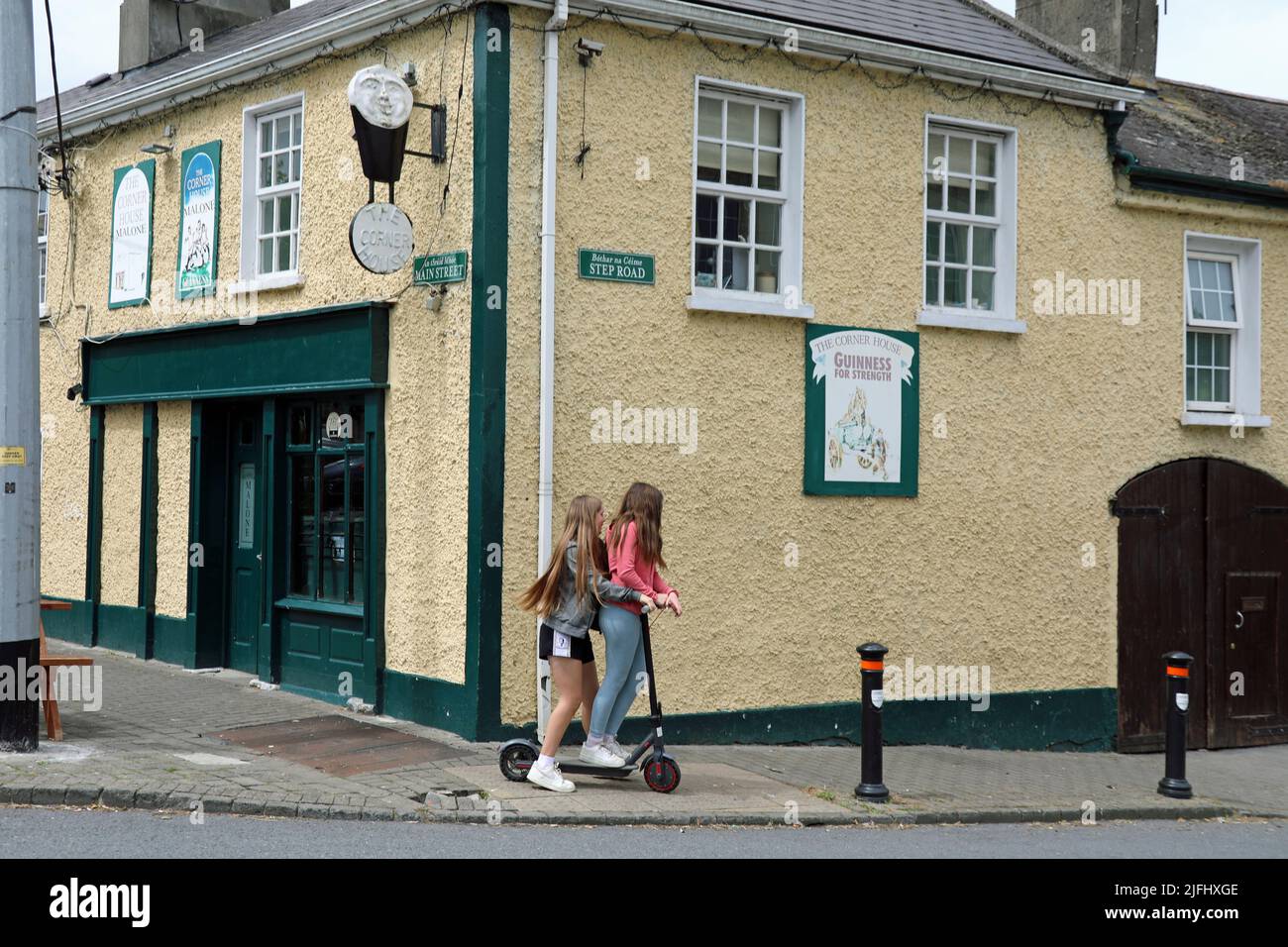 Village irlandais de Cloughjordan dans le comté de Tipperary Banque D'Images