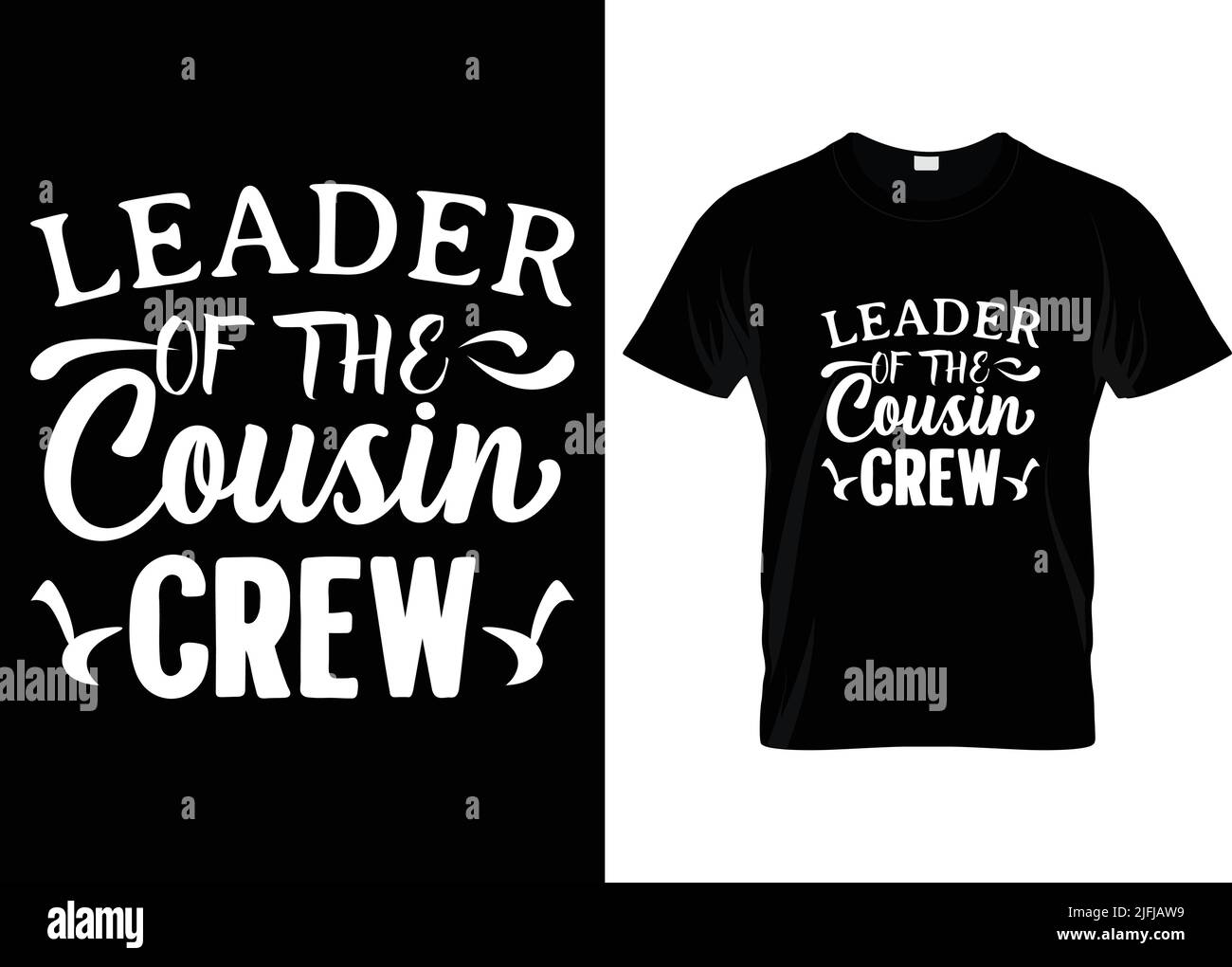 Famille, Cousin crew, croisières vecteur typographie t shirt design... Illustration de Vecteur