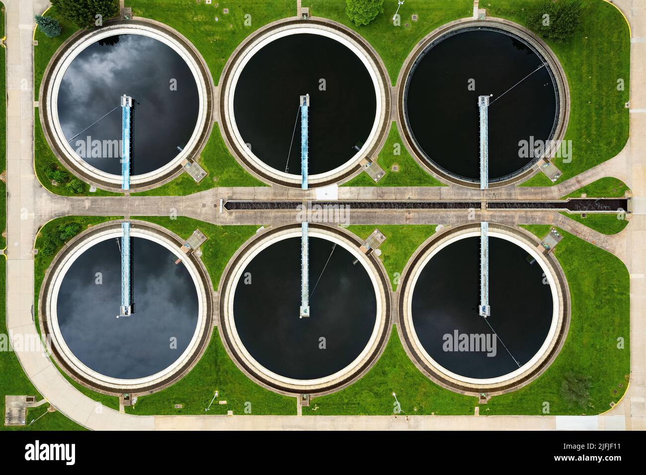Installation de traitement de l'eau Banque D'Images