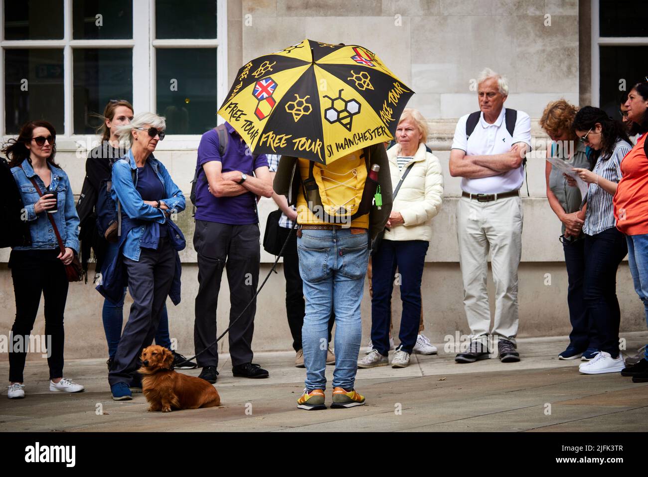 Visites à pied gratuites de Manchester Banque D'Images