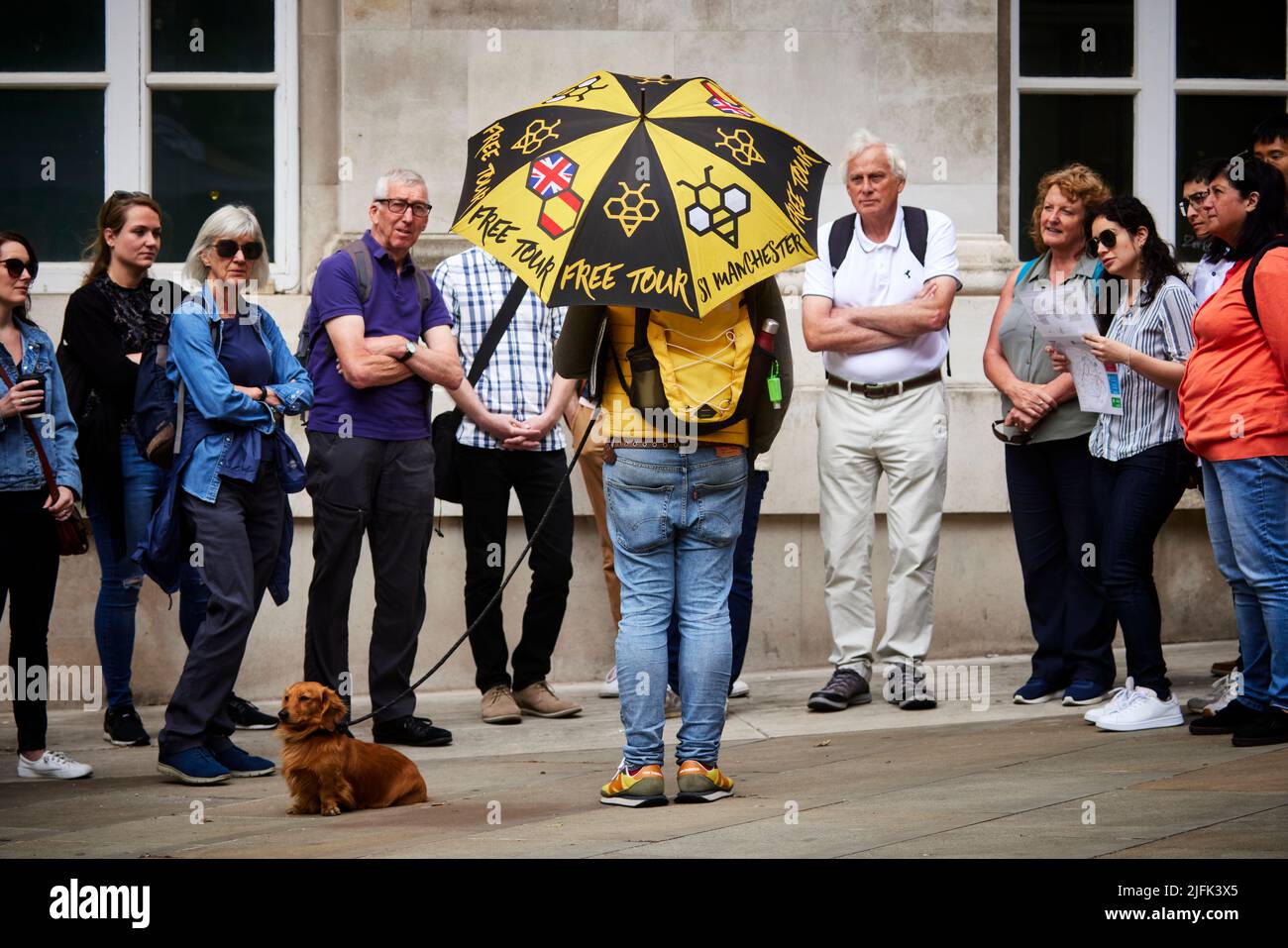 Visites à pied gratuites de Manchester Banque D'Images