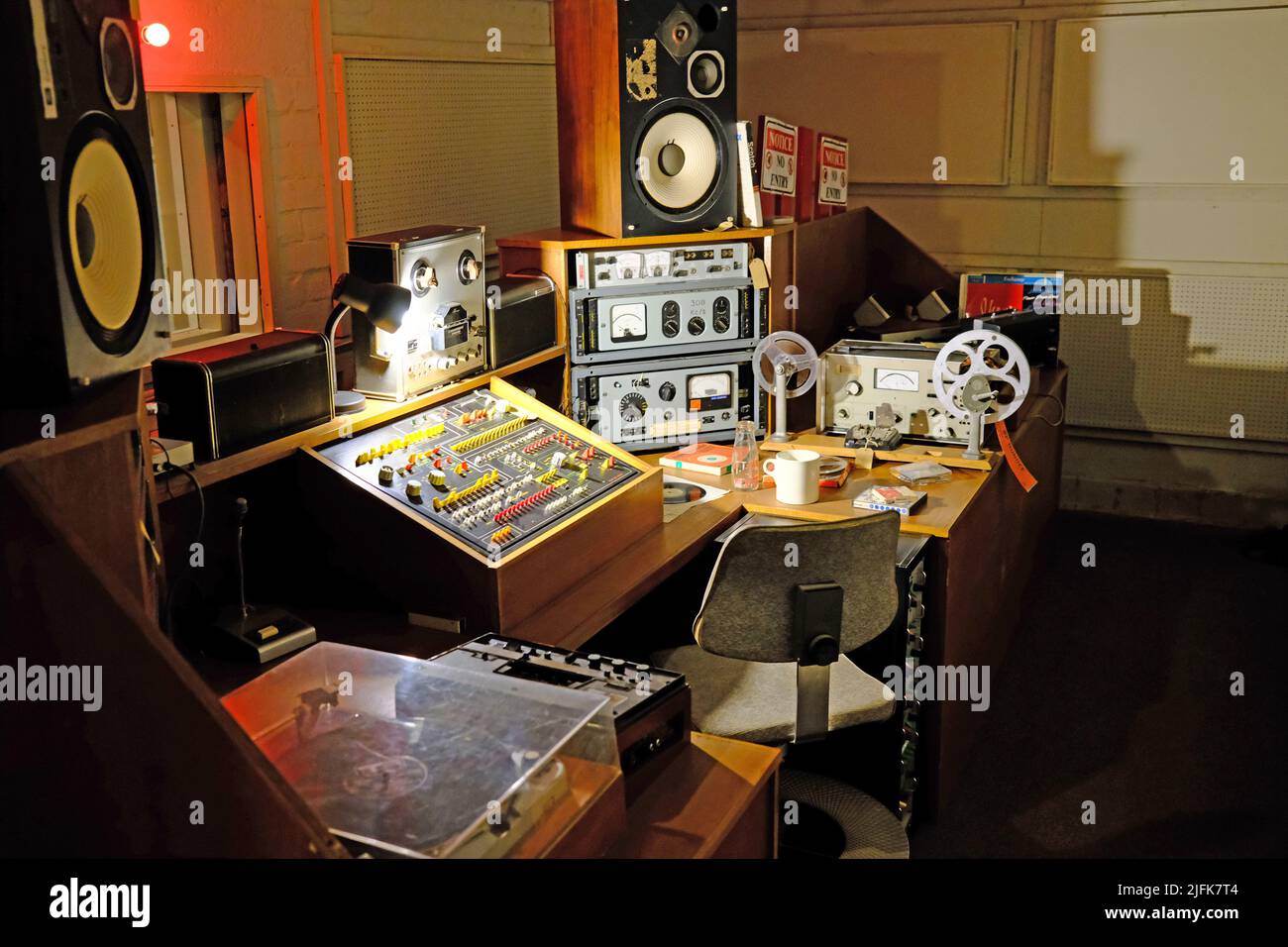 RAF Troywood, studio de radiodiffusion, bunker secret d'Écosse, Fife Banque D'Images