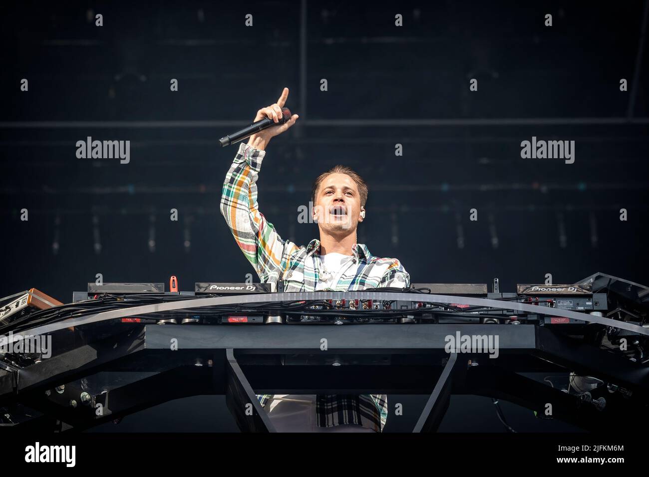 Oslo, Norvège. 02nd, juillet 2022. Le producteur, DJ et rébatteur norvégien KYGO présente un spectacle en direct au stade Ullevaal d'Oslo. (Crédit photo: Gonzales photo - Terje Dokken). Banque D'Images