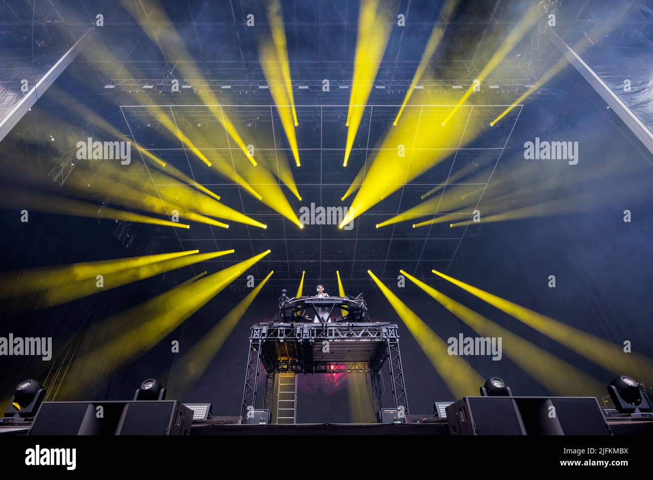 Oslo, Norvège. 02nd, juillet 2022. Le producteur, DJ et rébatteur norvégien KYGO présente un spectacle en direct au stade Ullevaal d'Oslo. (Crédit photo: Gonzales photo - Terje Dokken). Banque D'Images