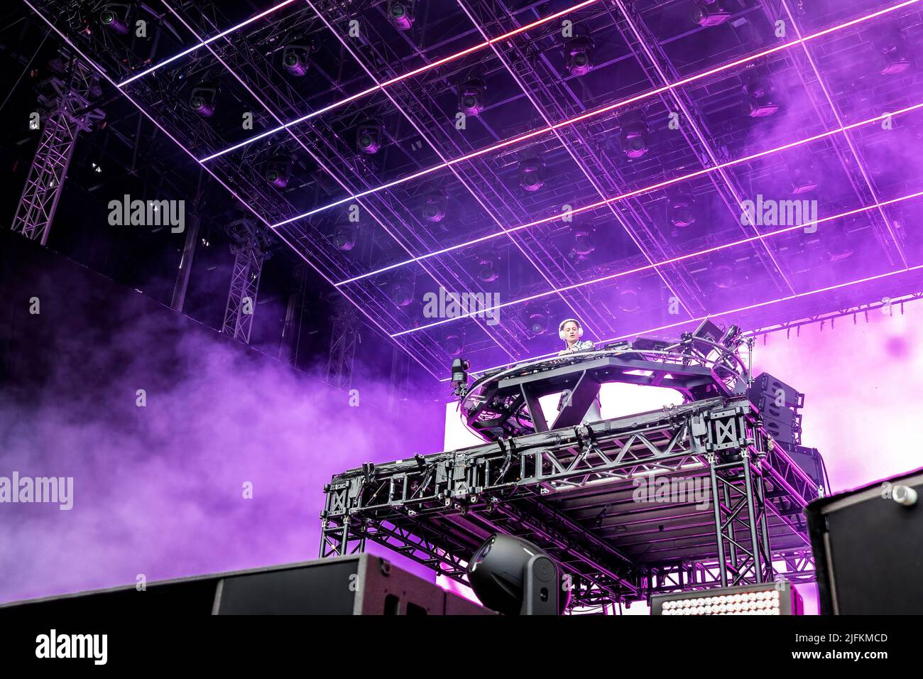 Oslo, Norvège. 02nd, juillet 2022. Le producteur, DJ et rébatteur norvégien KYGO présente un spectacle en direct au stade Ullevaal d'Oslo. (Crédit photo: Gonzales photo - Terje Dokken). Banque D'Images