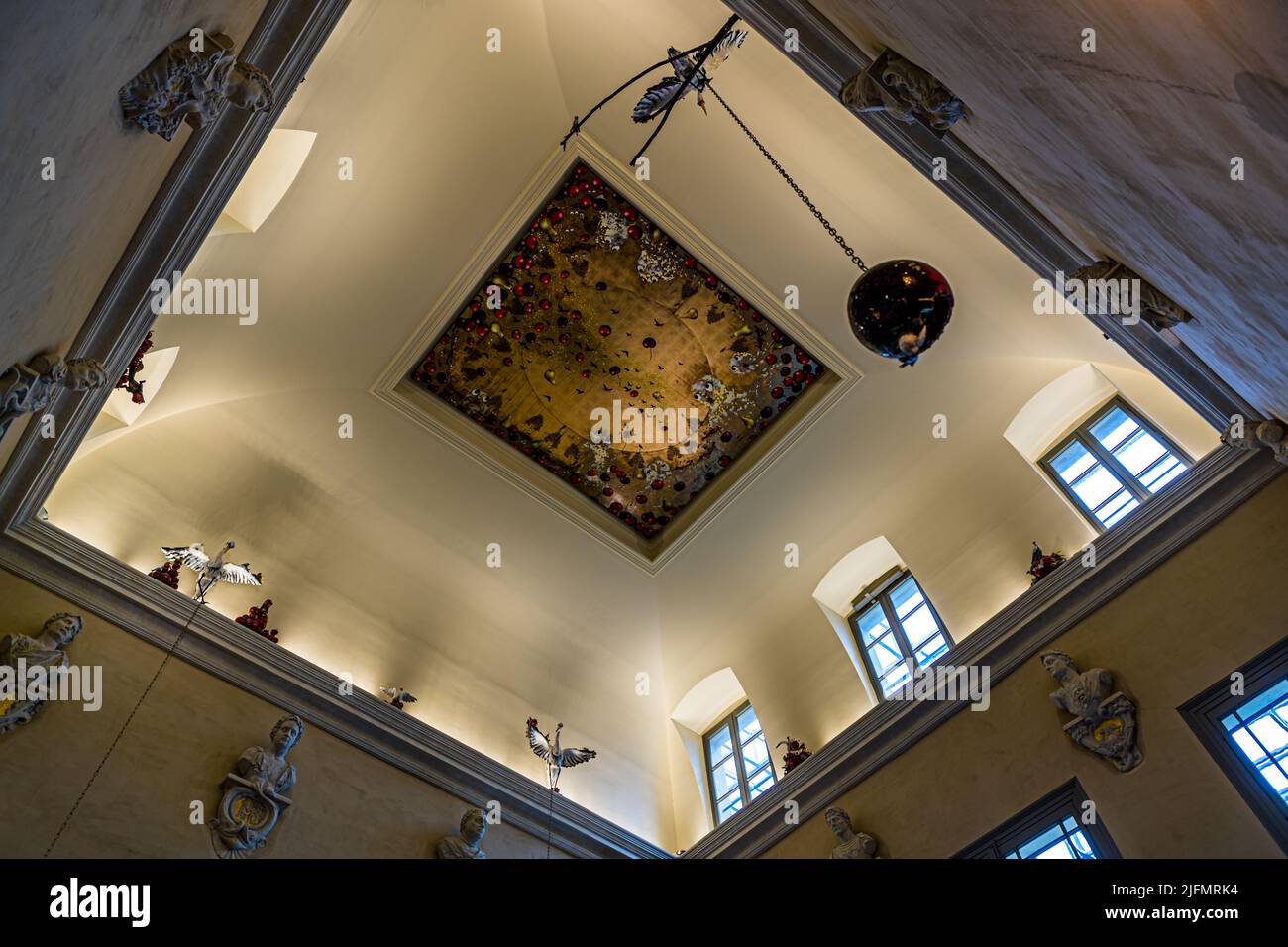 Cour de l'Hôtel Richer de Belleval, Montpellier, France Banque D'Images