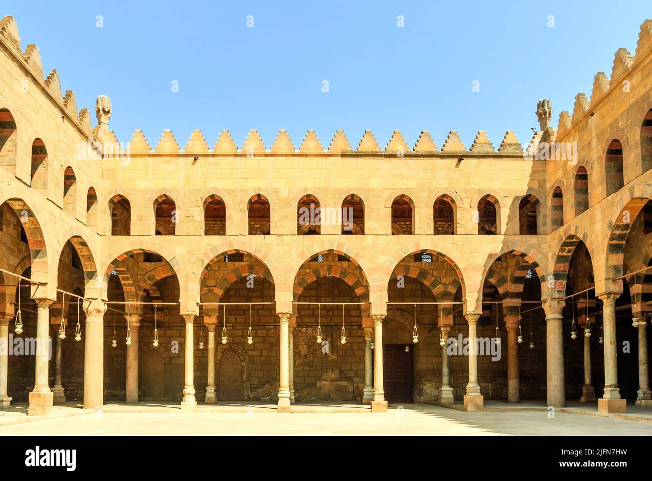 Al-Nasir Mohammed Mosquée - La Citadelle de Saladin, Le Caire, Égypte inférieur Banque D'Images