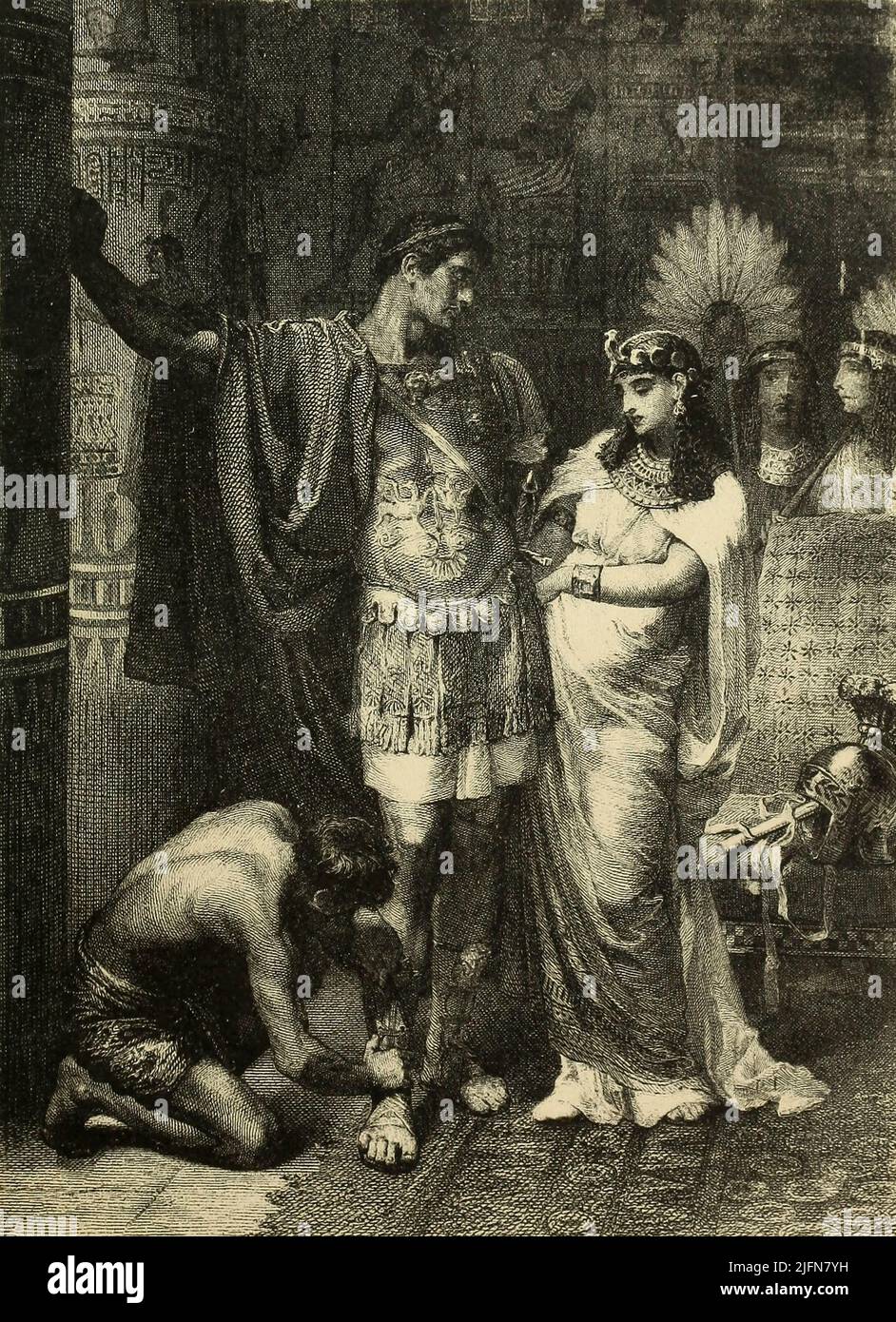 Jules César du livre ' une édition d'art de Shakespeare, classée comme comédies, tragédies, histoires et sonnets, chaque partie est organisée par ordre chronologique, y compris aussi une liste de citations familières ' ; Par Charles et Mary Lamb, et Mary Seymour, illustré par Sir John Gilbert Date de publication 1889 Editeur Chicago, U. S. maison d'édition Banque D'Images