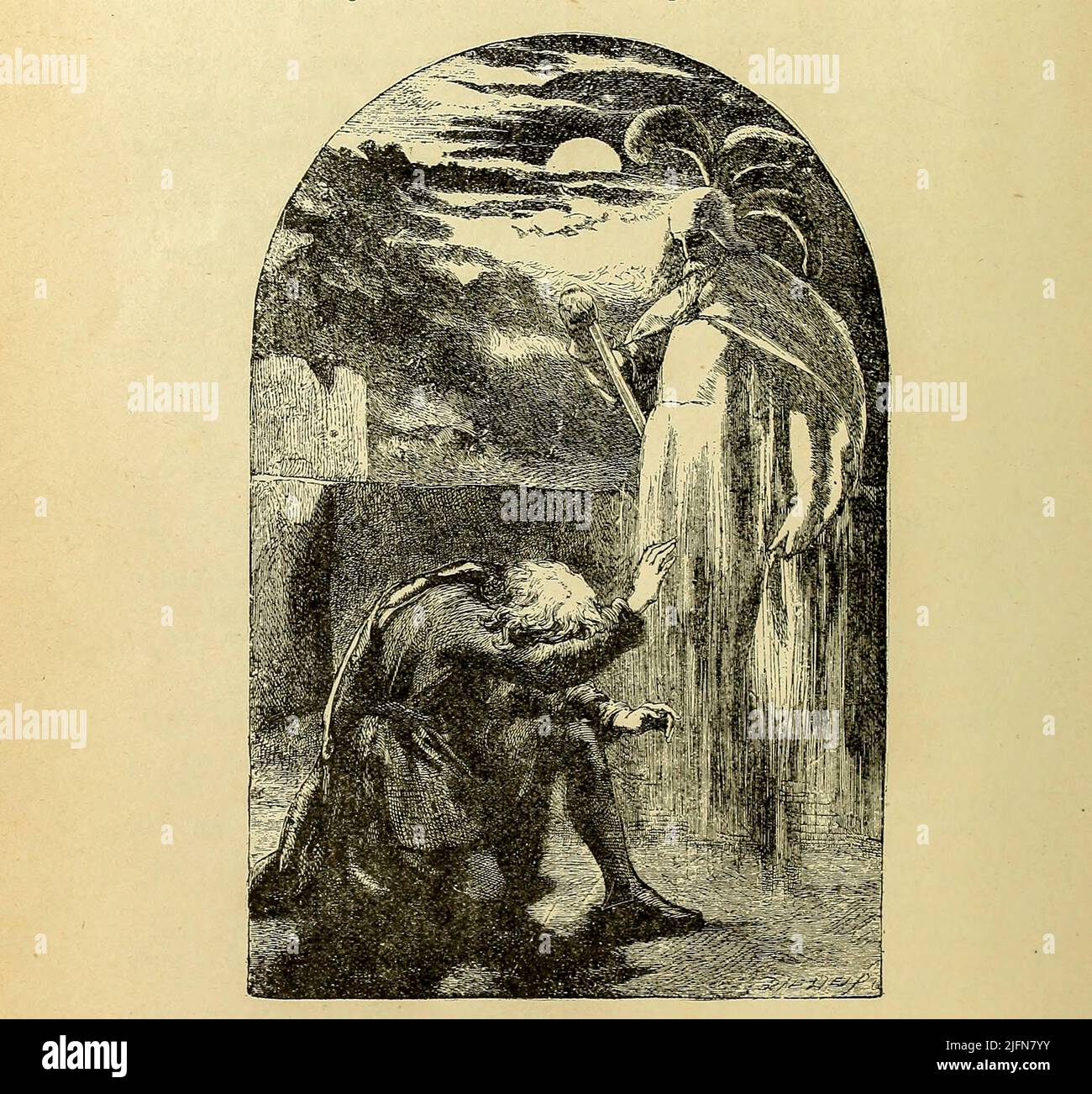 Hameau Prince de Denmak du livre ' une édition d'art de Shakespeare, classé comme comédies, tragédies, histoires et sonnets, chaque partie est organisée par ordre chronologique, y compris aussi une liste de citations familières ' ; Par Charles et Mary Lamb, et Mary Seymour, illustré par Sir John Gilbert Date de publication 1889 Editeur Chicago, U. S. maison d'édition Banque D'Images