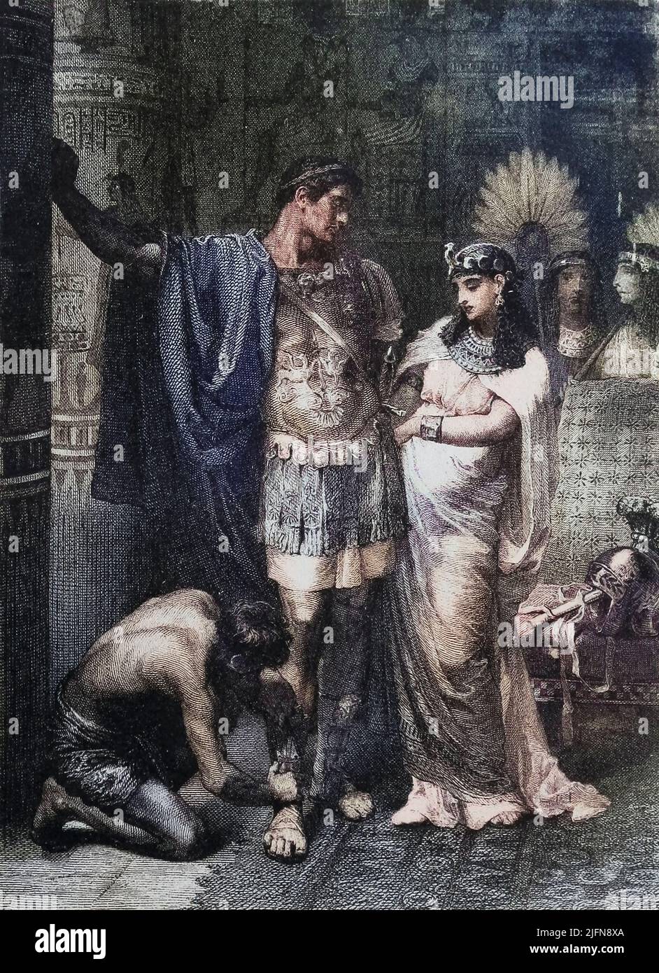 Jules César du livre ' une édition d'art de Shakespeare, classée comme comédies, tragédies, histoires et sonnets, chaque partie est organisée par ordre chronologique, y compris aussi une liste de citations familières ' ; Par Charles et Mary Lamb, et Mary Seymour, illustré par Sir John Gilbert Date de publication 1889 Editeur Chicago, U. S. maison d'édition Banque D'Images