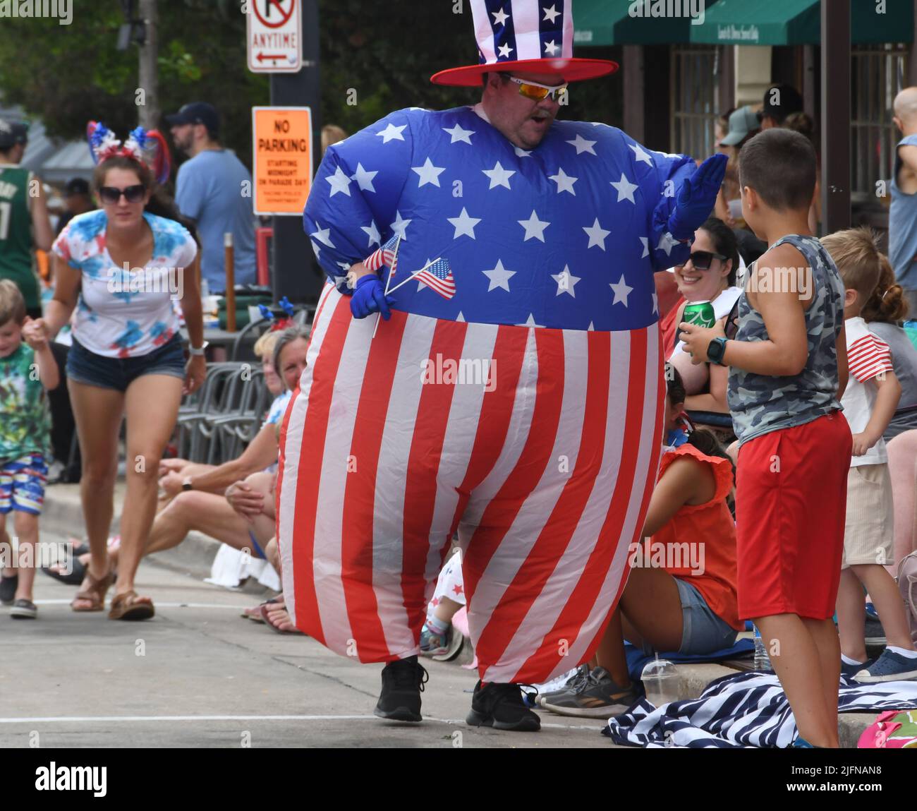 Racine, Wisconsin, États-Unis. 4th juillet 2022. Une figure de l'oncle ...