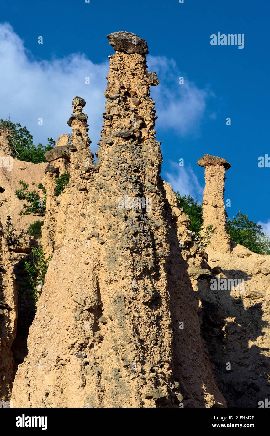 Paysage rocheux des formations rocheuses de Devil's Town en Serbie Banque D'Images