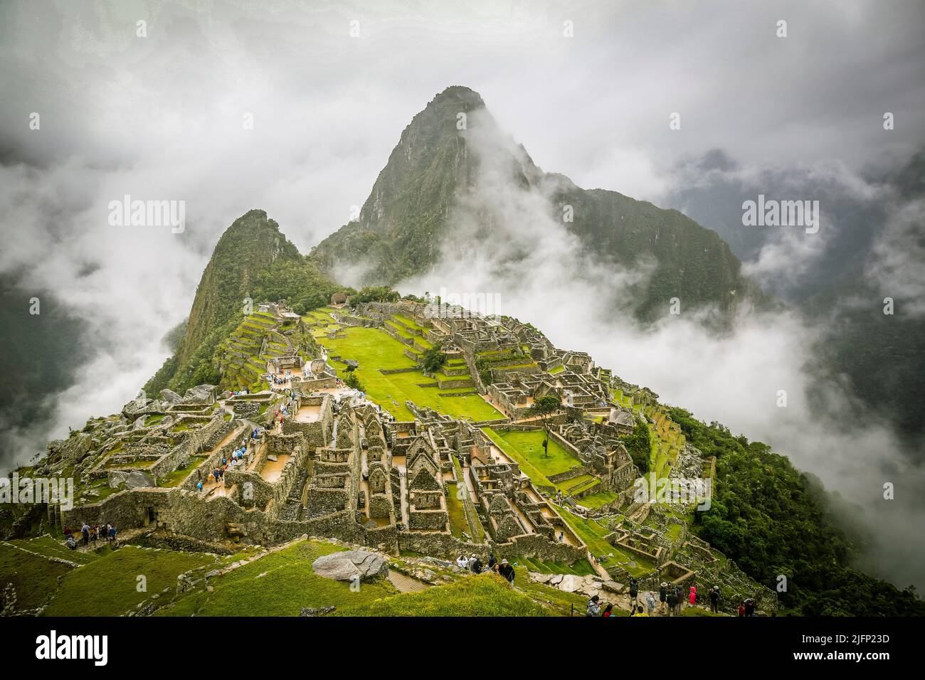 Machu Picchu, Pérou Banque D'Images