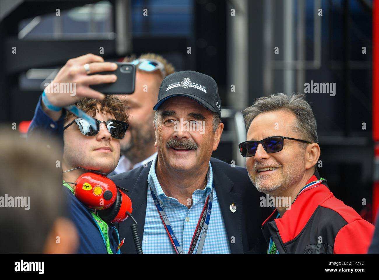 Silverstone, Royaume-Uni. 02nd juillet 2022. SILVERSTONE, Angleterre, 02. JUILLET 2022; Nigel Mansell, ancien pilote F1, crédit: SPP Sport Press photo. /Alamy Live News Banque D'Images
