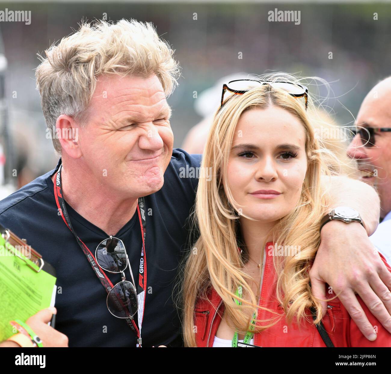 Silverstone, Royaume-Uni. 03rd juillet 2022. SILVERSTONE, Angleterre, 02. JUILLET 2022; Gordon Ramsay - Gordon James Ramsay OBE est un chef, restaurateur, personnalité de la télévision et écrivain britannique avec la femme Holly . Crédit: SPP Sport presse photo. /Alamy Live News Banque D'Images