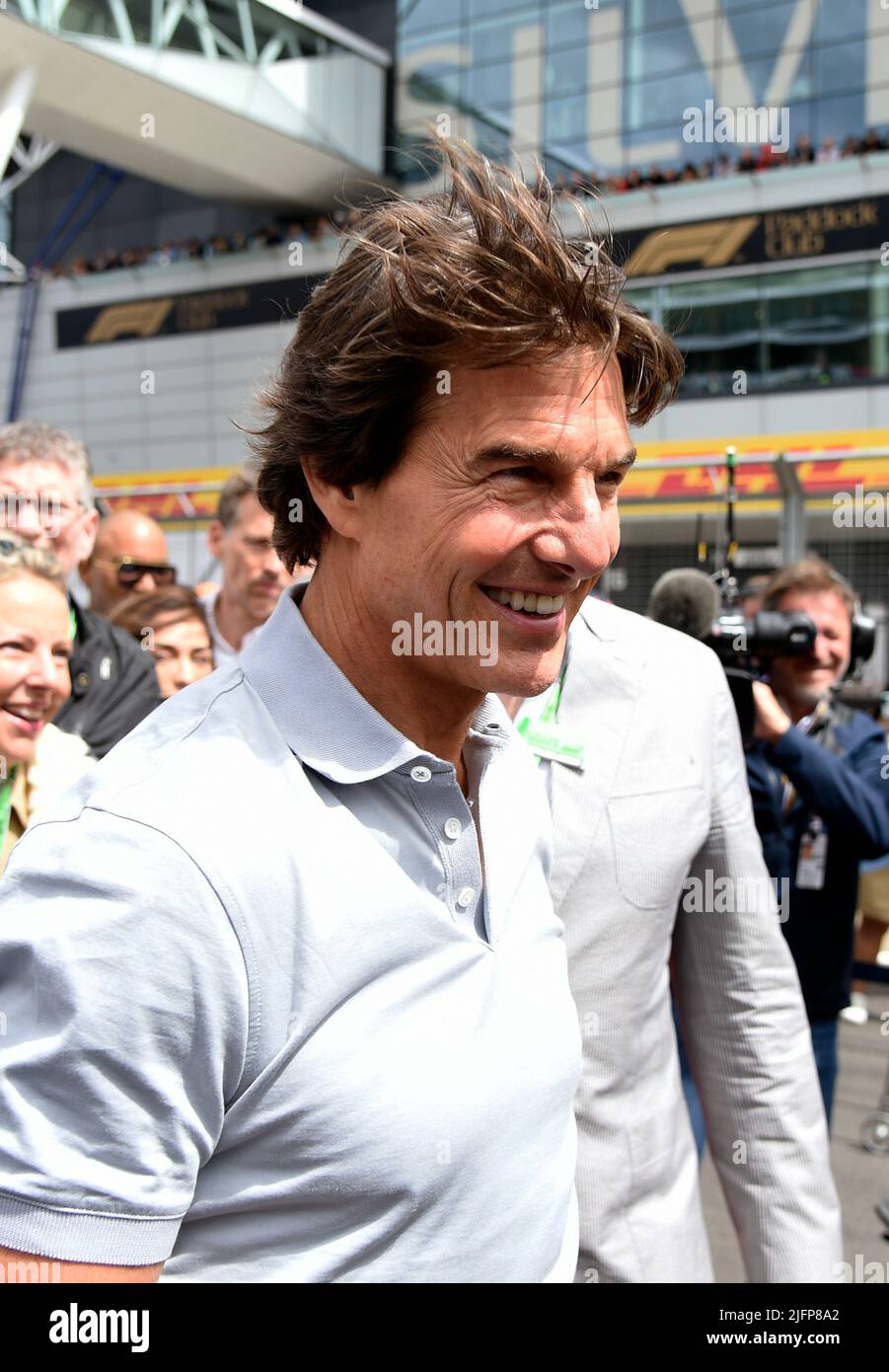 Silverstone, Royaume-Uni. 03rd juillet 2022. SILVERSTONE, Angleterre, 03. JUILLET 2022; Tom Cruise, acteur vu au Grand Prix de Formule 1, F1 BRITANNIQUE sur le circuit de Silverstone - Formel 1 Grosser Preis von England, 03. JUILLET 2022 - image, photo et Copyright © Anthony STANLEY/ATP images (STANLEY Anthony/ATP/SPP) crédit: SPP Sport Press photo. /Alamy Live News Banque D'Images