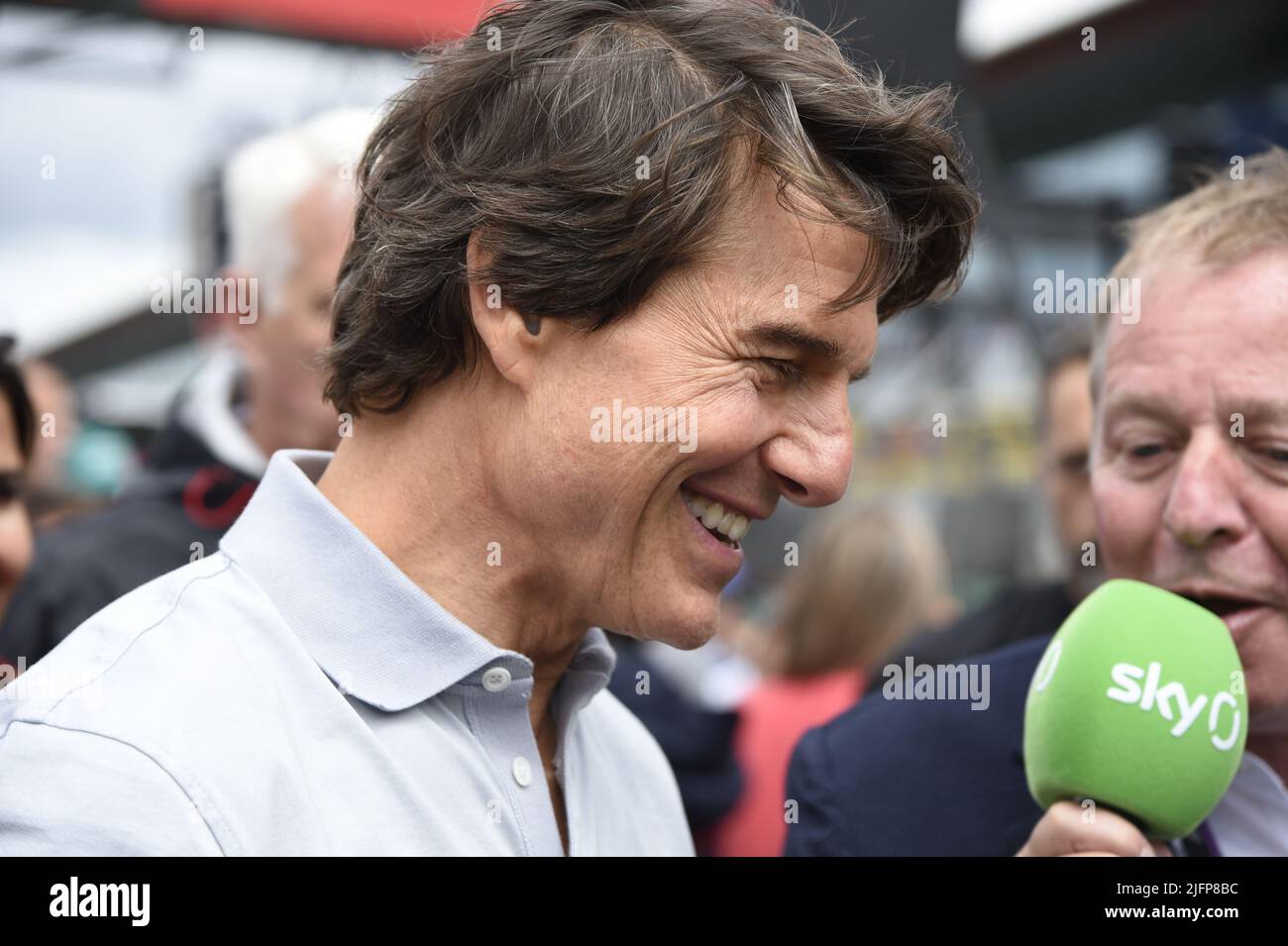 Silverstone, Royaume-Uni. 03rd juillet 2022. SILVERSTONE, Angleterre, 03. JUILLET 2022; Tom Cruise, acteur vu au Grand Prix de Formule 1, F1 BRITANNIQUE sur le circuit de Silverstone - Formel 1 Grosser Preis von England, 03. JUILLET 2022 - image, photo et Copyright © Anthony STANLEY/ATP images (STANLEY Anthony/ATP/SPP) crédit: SPP Sport Press photo. /Alamy Live News Banque D'Images