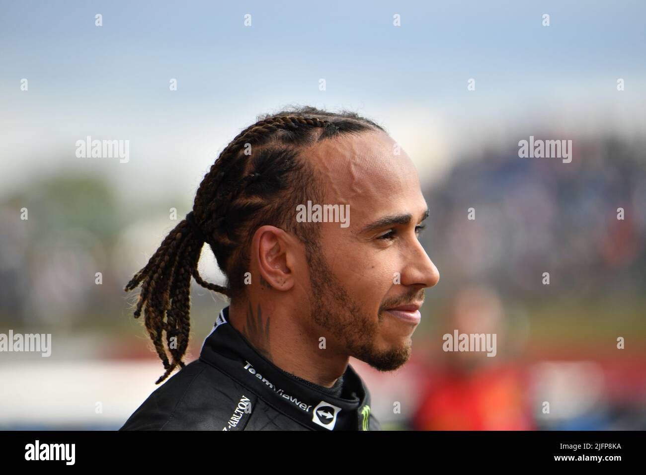 Silverstone, Royaume-Uni. 03rd juillet 2022. SILVERSTONE, Angleterre, 02. JUILLET 2022; #44, Lewis HAMILTON, GBR, Mercedes AMG F1 Team, Mercedes-AMG F1 W13 E Performance après la course, Silverstone course - Formel 1 Grosser Preis von England, 02. JUILLET 2022 - image, photo et Copyright © Anthony STANLEY/ATP images (STANLEY Anthony/ATP/SPP) crédit: SPP Sport Press photo. /Alamy Live News Banque D'Images