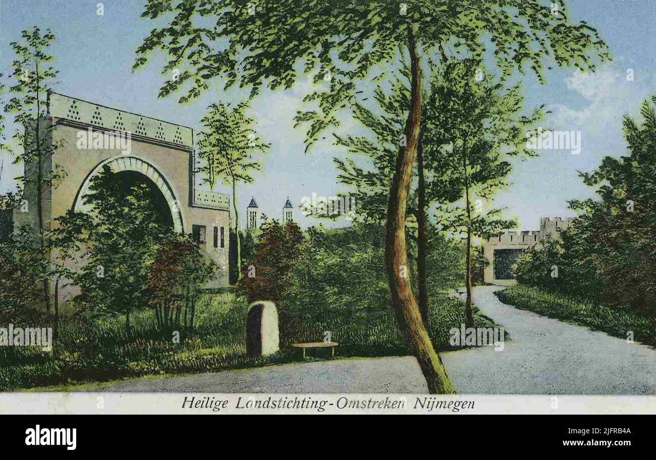 La Fondation de la Terre Sainte; une édition de p.m.v. E., à Nimègue Banque D'Images