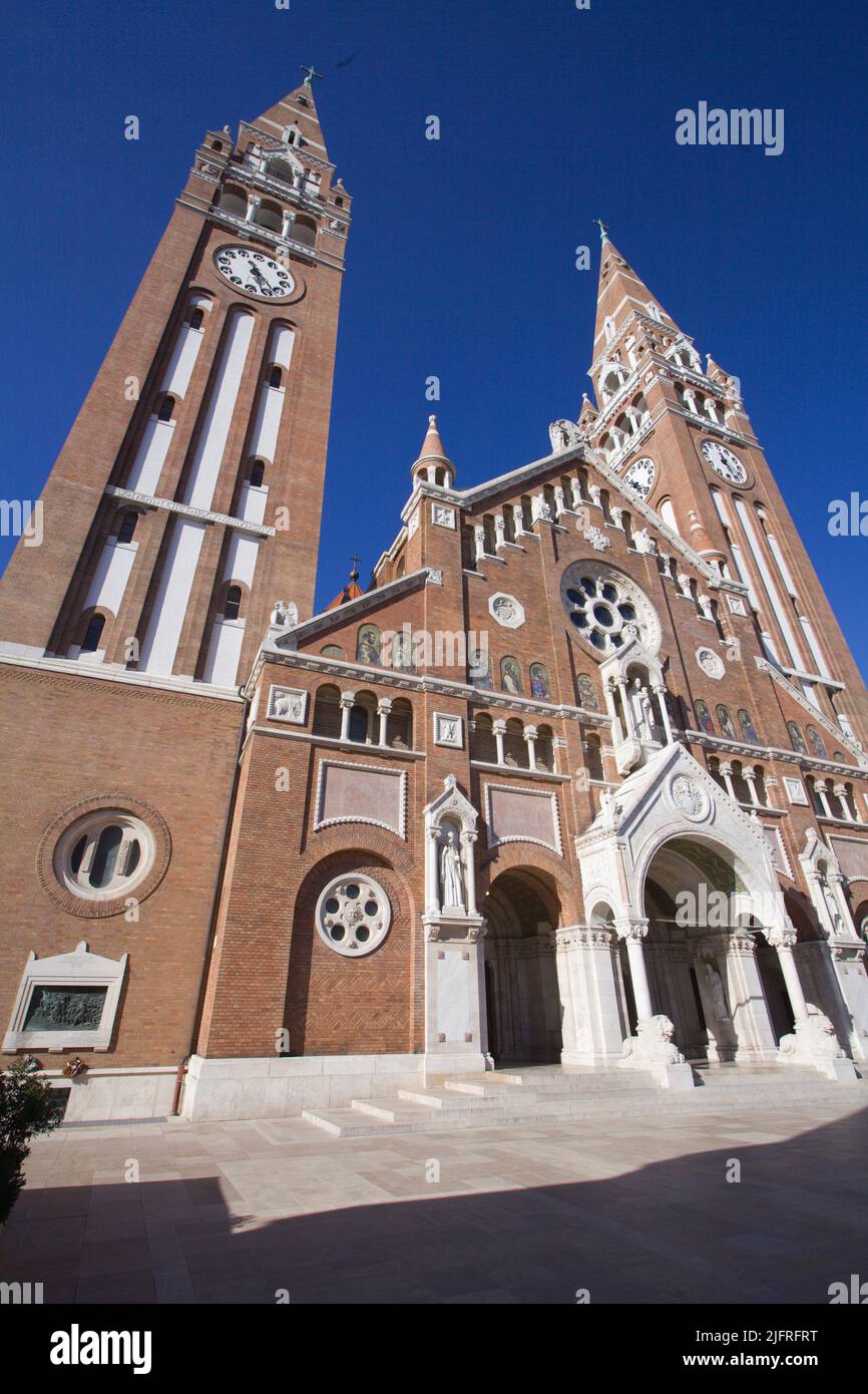 Hongrie, Szeged, Cathédrale, Dom. Église votive, Banque D'Images