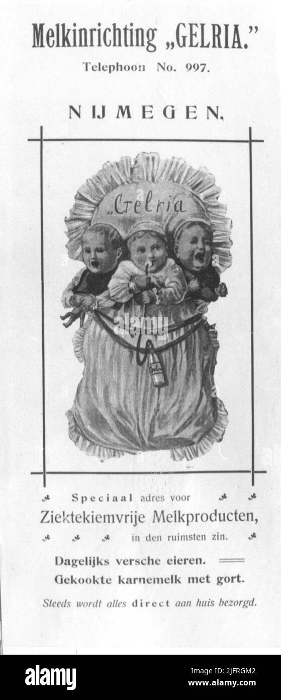 Publicité de traite 'Gelria Banque D'Images