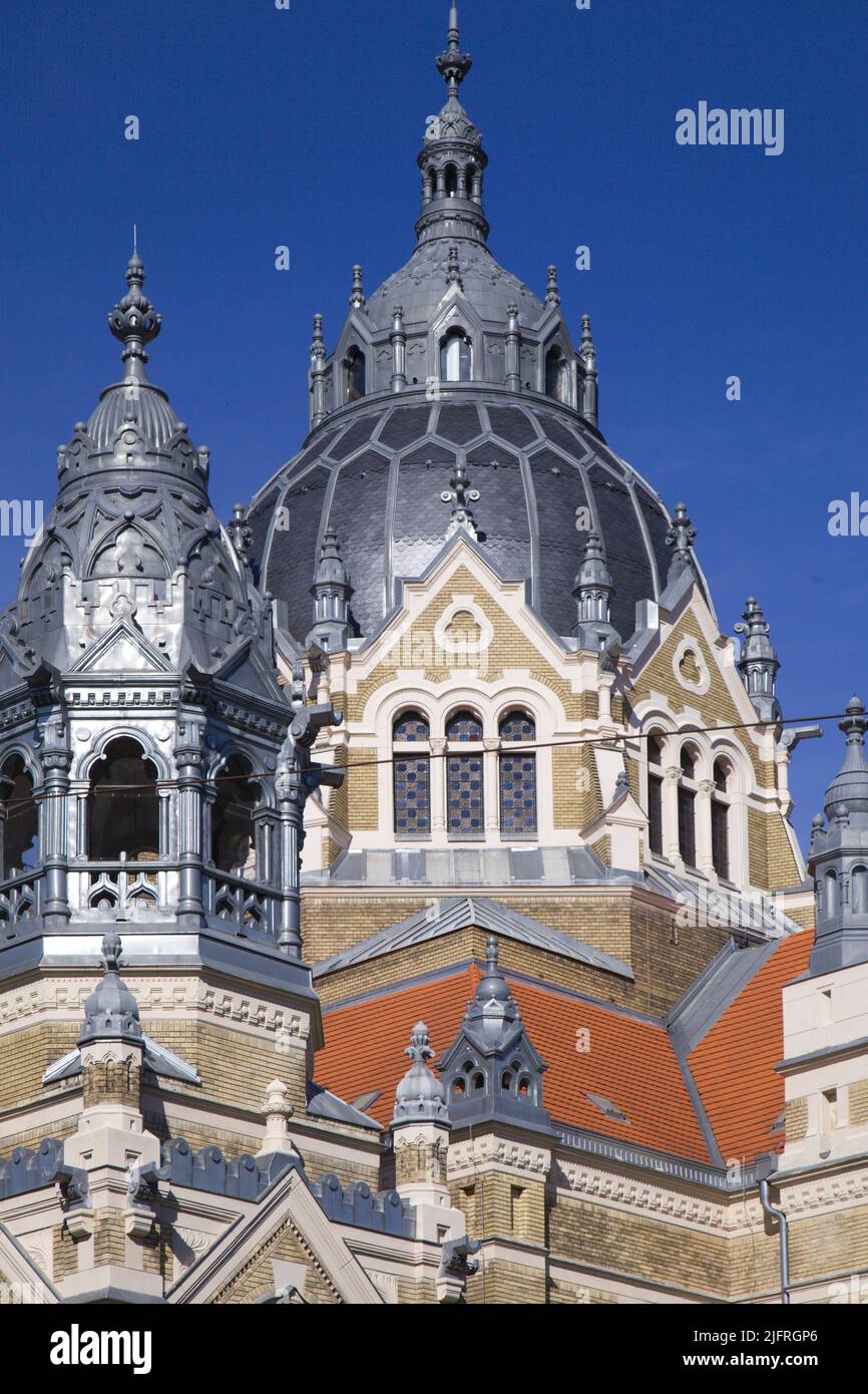 La Hongrie, Szeged, nouvelle synagogue, Banque D'Images