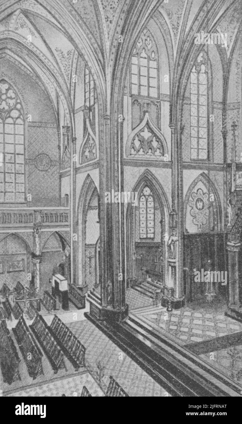 L'intérieur de l'église Saint-Franciscus Banque D'Images