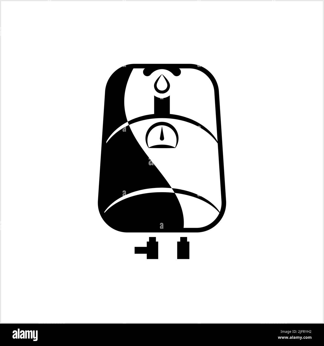 Icône geyser, Design Vector Art Illustration Illustration de Vecteur