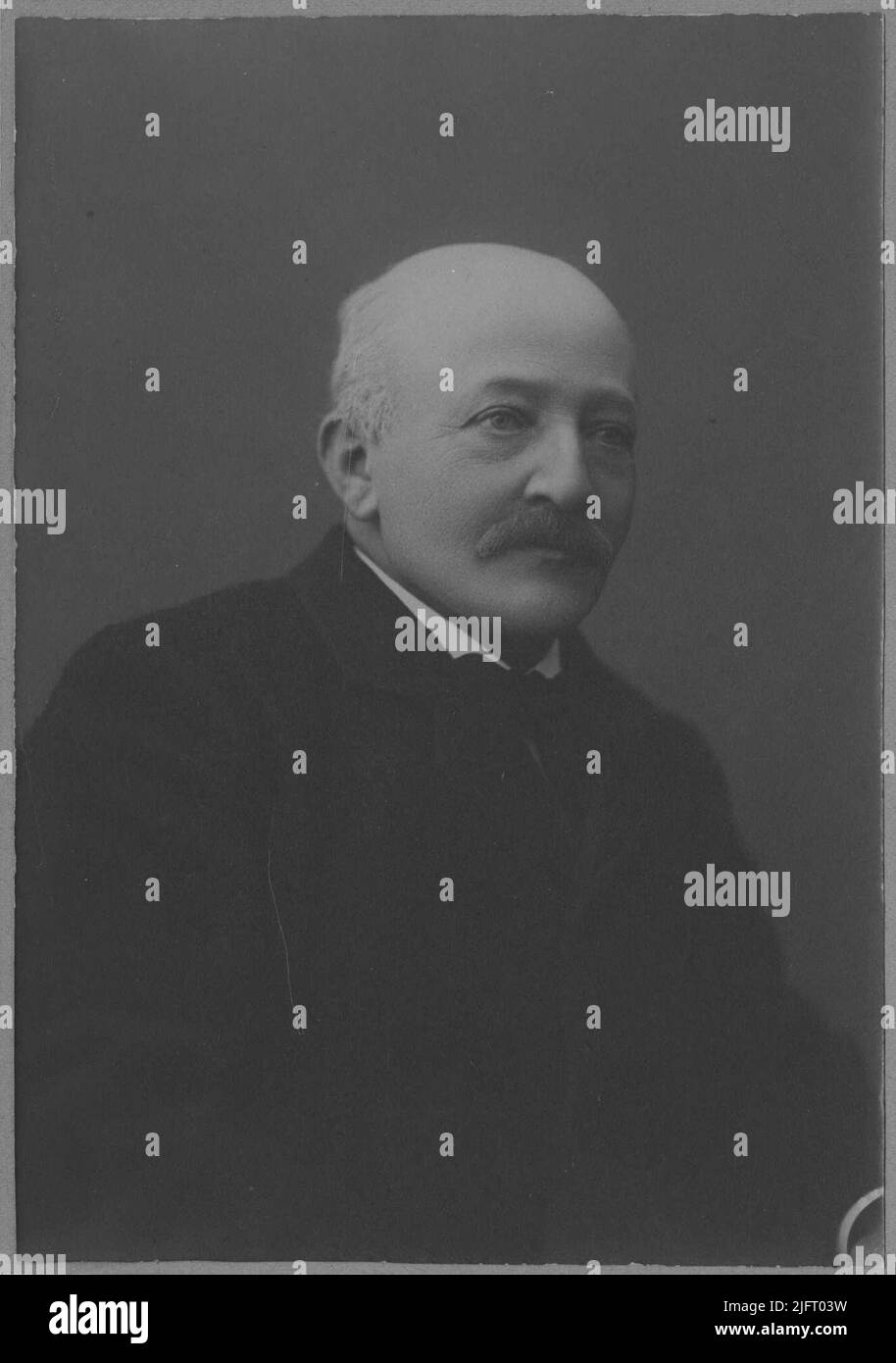 Portrait de Johan Hendrik Snoeck (5-3-1841-26-3-1921), mari de Maria Theresia Snoeck-Stoop et père d'ad, Emilie, Lucie et Meta Snoeck et grand-père de Kees Boers Banque D'Images