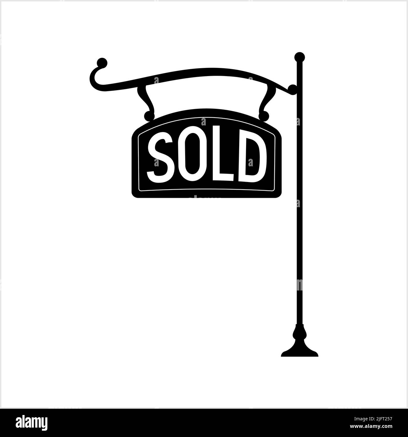 Icône d'affichage vendu, illustration d'art vectoriel d'affichage complet Illustration de Vecteur