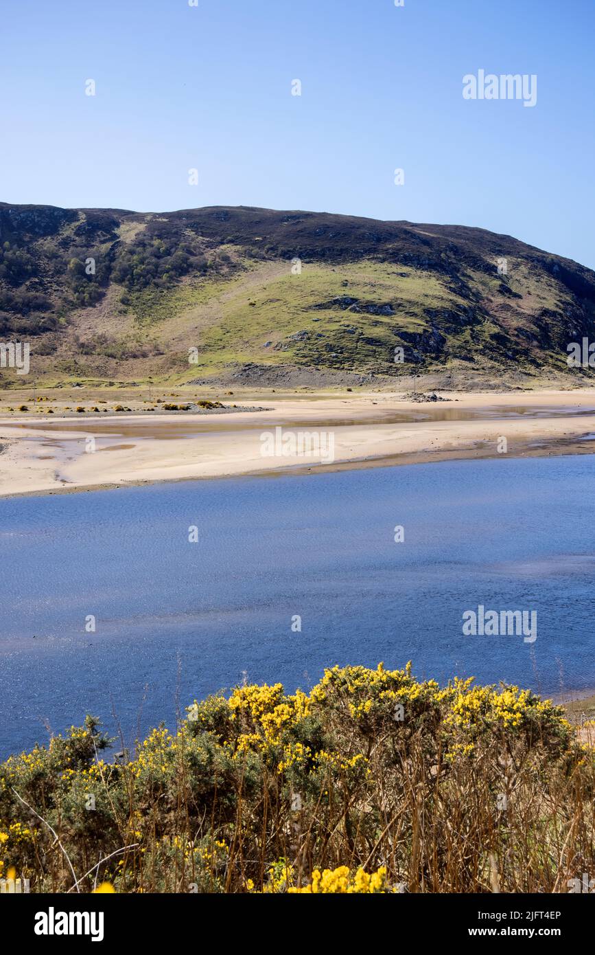 baie de torrisdale avec près d'un kilomètre de plages sur la côte nord de l'écosse Banque D'Images