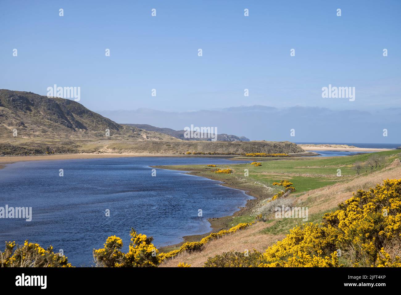 baie de torrisdale avec près d'un kilomètre de plages sur la côte nord de l'écosse Banque D'Images