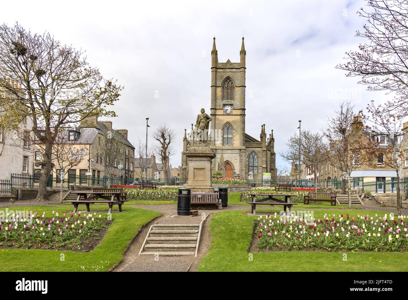 place sir johns dans la ville de thurso sur la côte nord de l'écosse Banque D'Images