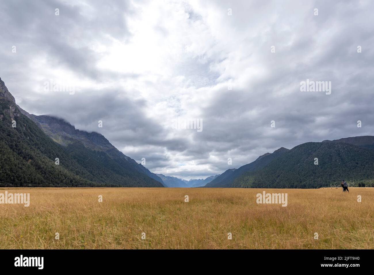 Une belle photo de la vallée d'Eglinton dans l'île du Sud, en Nouvelle-Zélande Banque D'Images