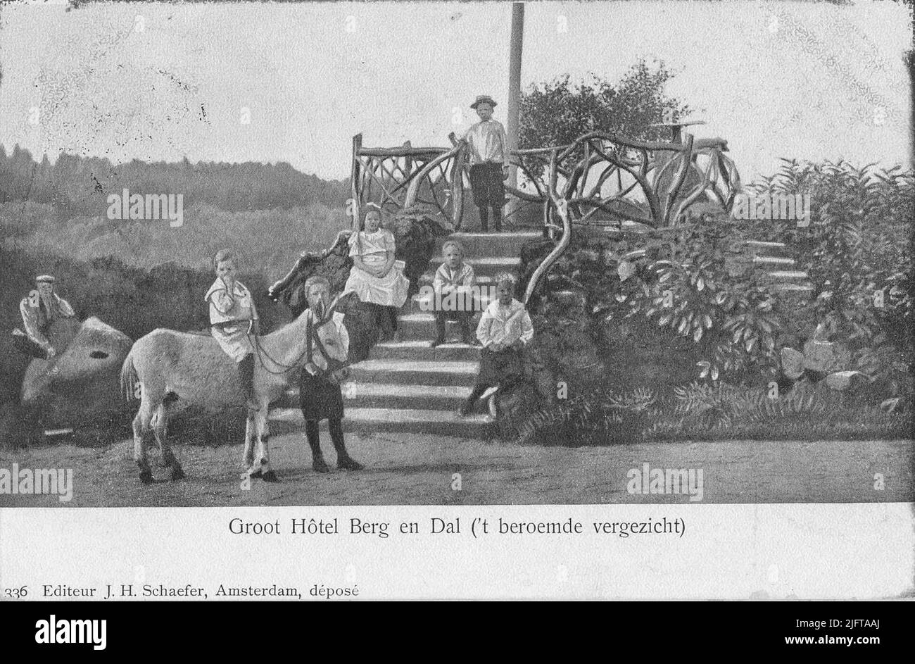 Hotel Groot Berg en Dal, point de vue pour la vue célèbre des enfants en visite Banque D'Images