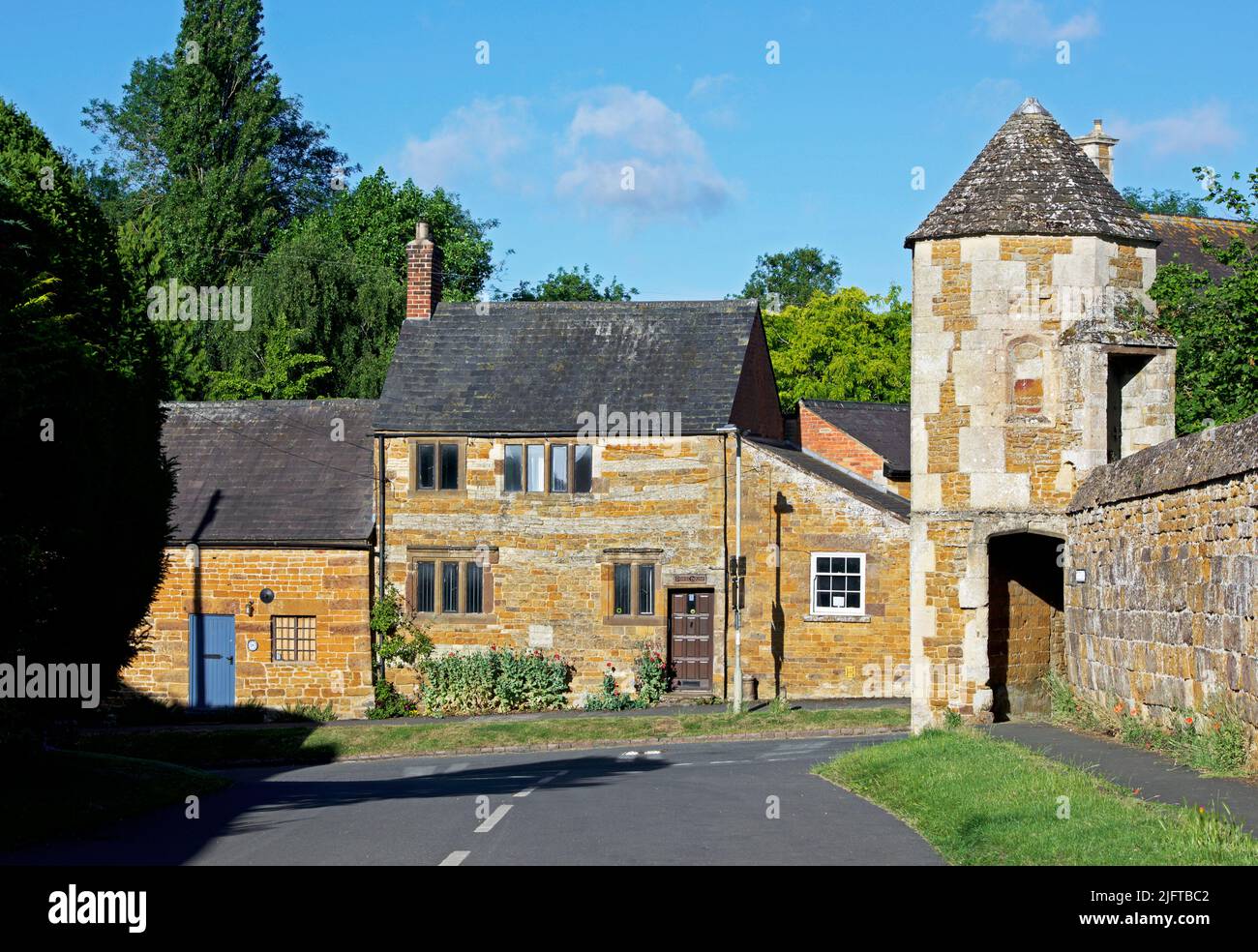 Le village de Lyddington, Rutland, Angleterre Royaume-Uni Banque D'Images