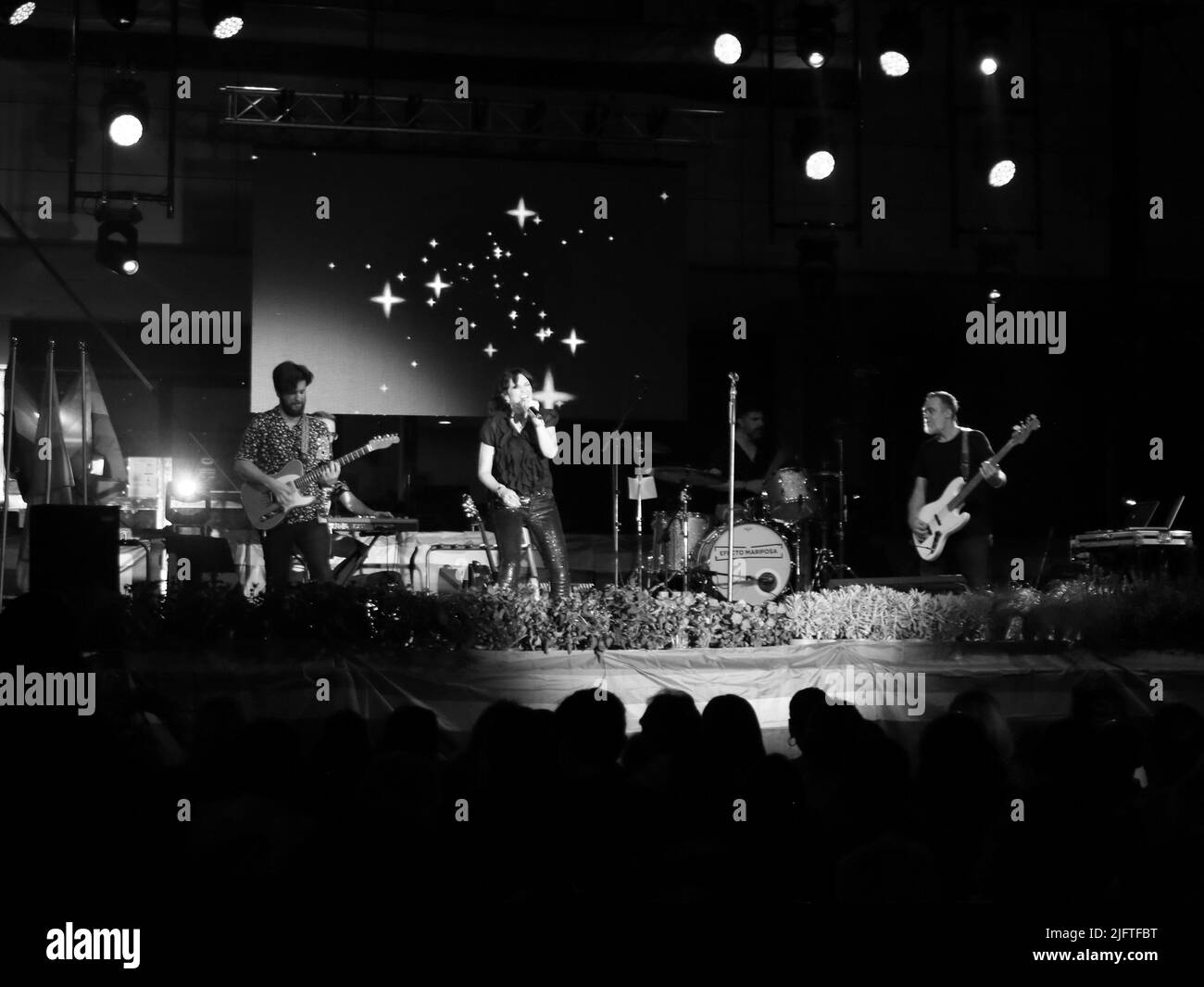 Concert efecto Mariposa. Pride 2022, Fuengirola, Malaga, Espagne. Banque D'Images