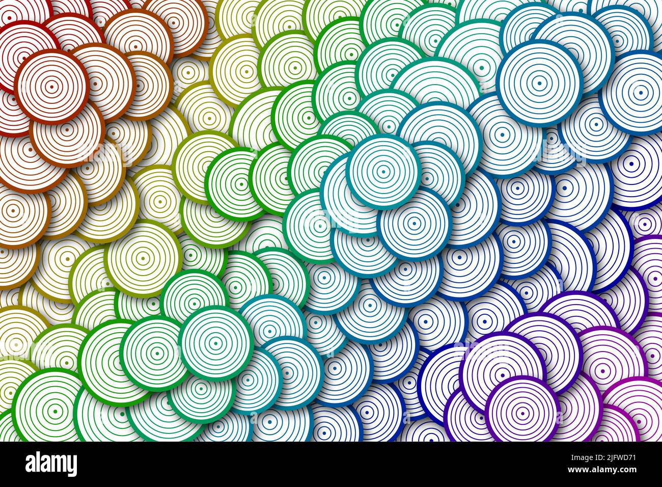 Arrière-plan géométrique abstrait avec arrondis. Arrière-plan moderne et coloré. Banque D'Images