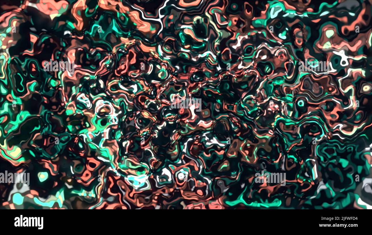 Des motifs éclatants qui font des motifs.Motion.des motifs éclatants colorés en 3D qui brillent et bougent. 4K images de haute qualité Banque D'Images