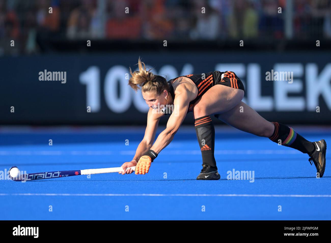 AMSTERDAM - Felice Albers des femmes de hockey des pays-Bas pendant le match de la coupe du monde des femmes de hockey de la FIH 2022 entre l'Allemagne et les pays-Bas au stade Wagener, sur 3 juillet 2022 à Amsterdam. ANP | hauteur néerlandaise | Gerrit van Keulen Banque D'Images