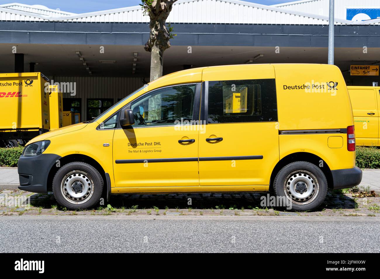 Deutsche Post Volkswagen Caddy fourgonnette de livraison Banque D'Images