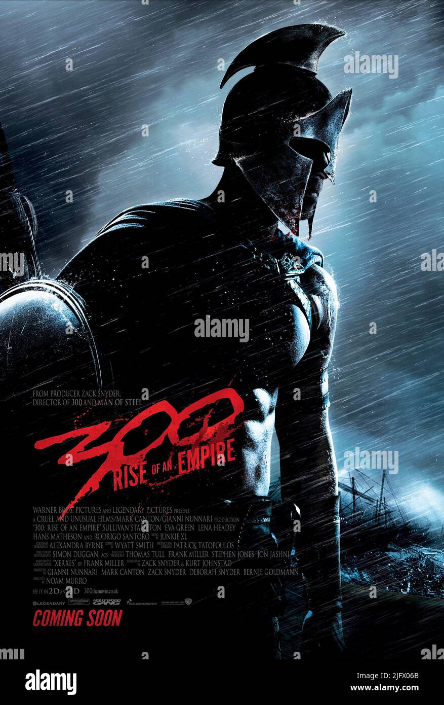 AFFICHE DU GUERRIER, 300 : LA MONTÉE D'UN EMPIRE, 2014 Banque D'Images