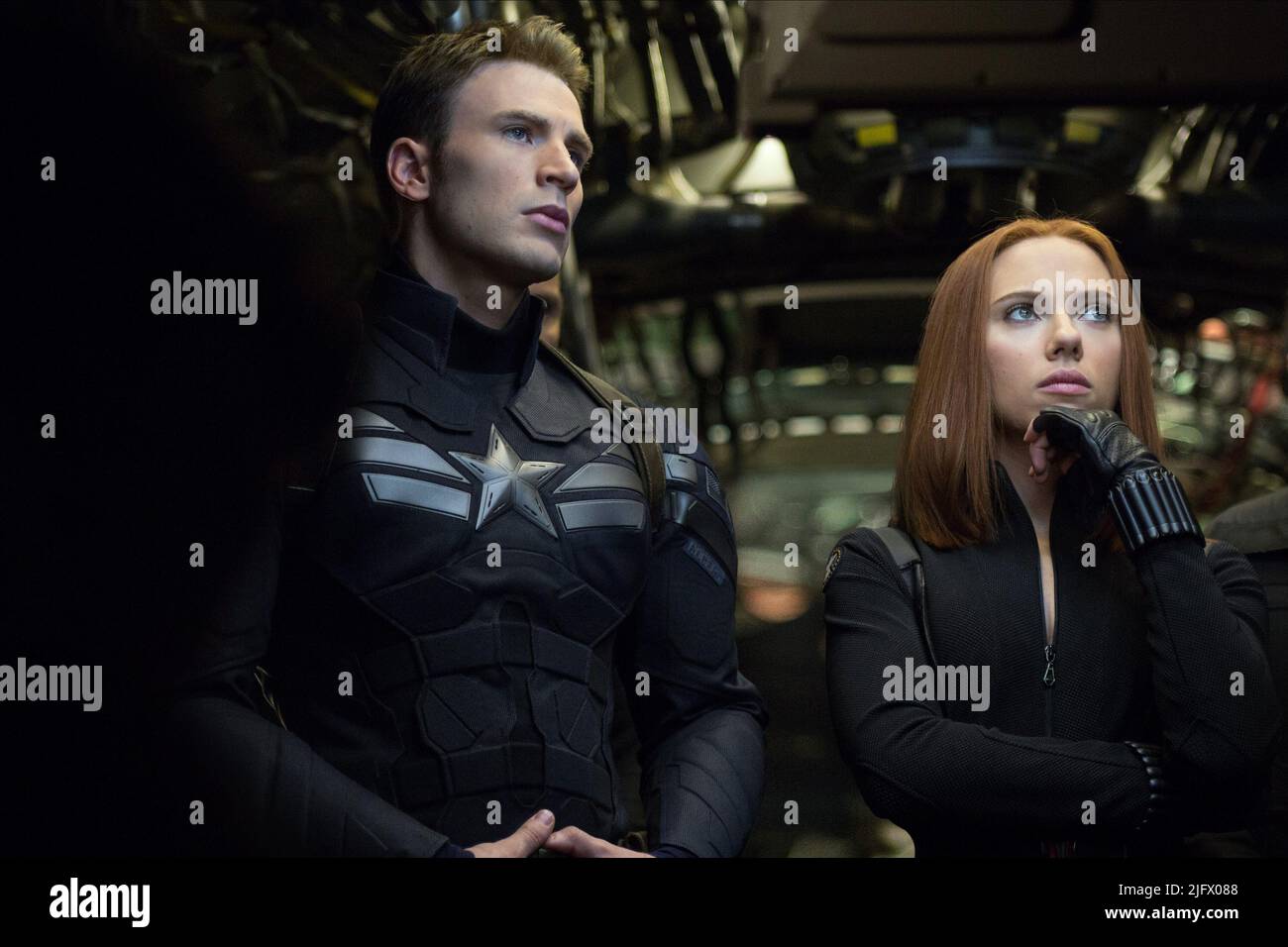 CHRIS EVANS, Scarlett Johansson, Captain America : THE WINTER SOLDIER, 2014 Banque D'Images