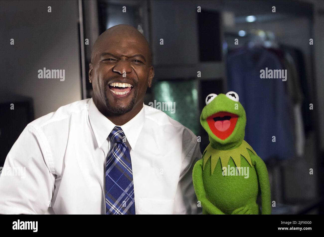 TERRY CREWS, Kermit, les Muppets Most Wanted, 2014 Banque D'Images