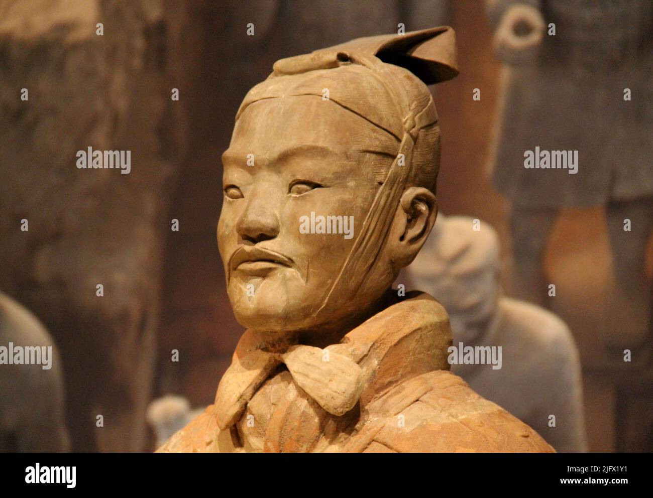 Qin terracotta Warrior Tombeau de Qin Shihuang, 210 av. J.-C., Qin, Lintong, Shaanxi, Chine. Banque D'Images
