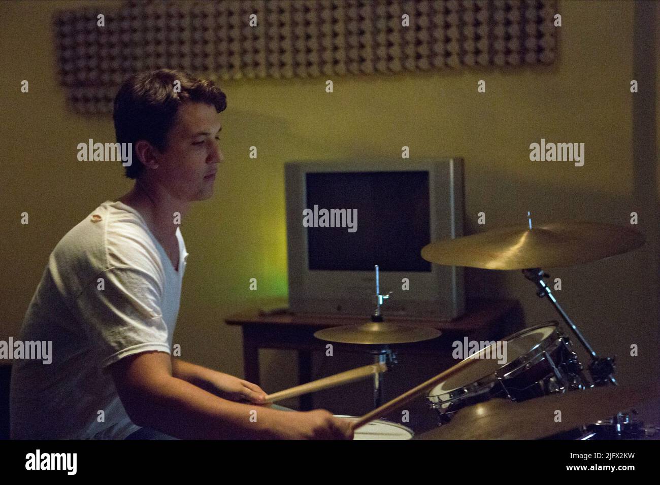 MILES TELLER, WHIPLASH, 2014 Banque D'Images