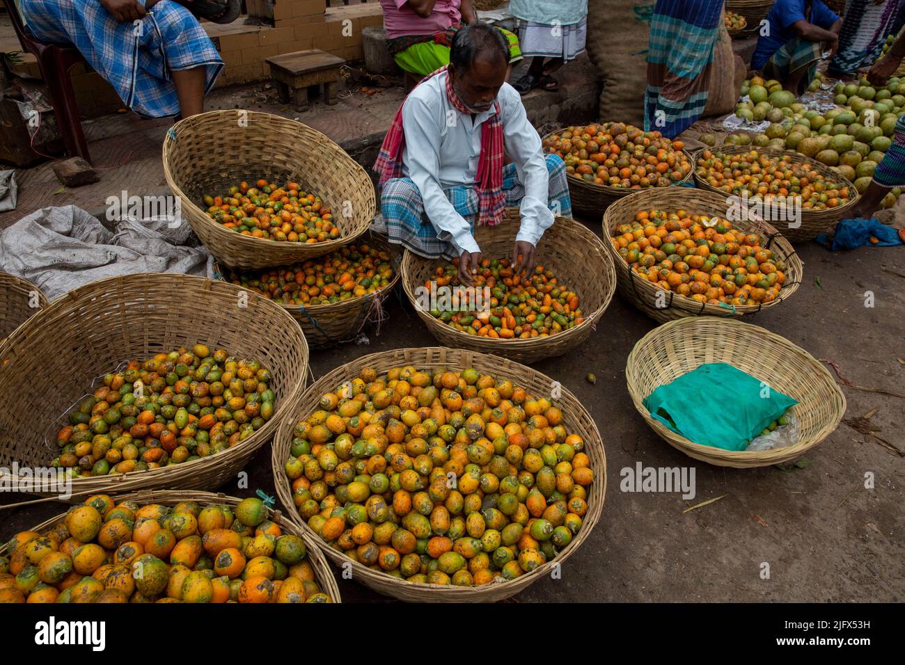 Betelnut à vendre dans la rue du Vieux Dhaka, Bangladesh Banque D'Images
