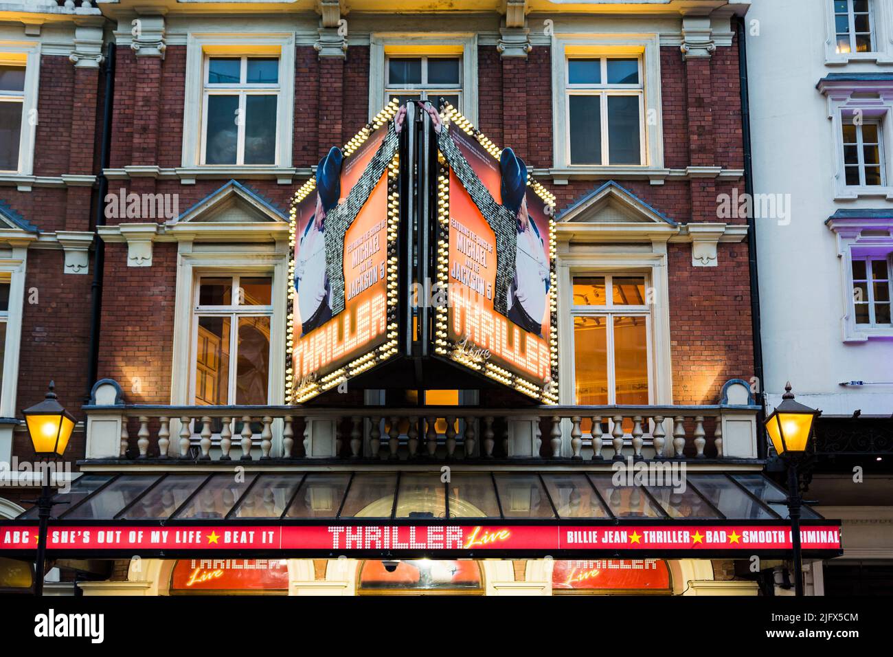 Le Lyric Theatre est un théâtre du West End sur Shaftesbury Avenue dans la ville de Westminster. Thriller Live. Londres, Angleterre, Royaume-Uni Banque D'Images