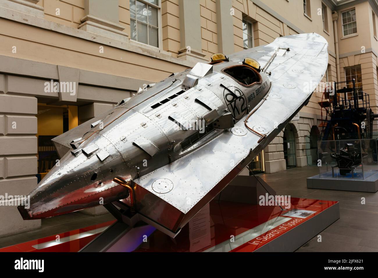 Miss Britain III est un bateau de course conçu et construit par Hubert Scott-Paine. Le Musée maritime national, NMM, est un musée maritime de Greenwich Banque D'Images